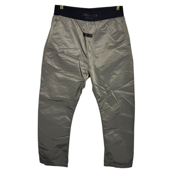 Fear Of God Essentials Bonded Nylon Pants Gray black Mens size Medium NWT - Picture 1 of 13